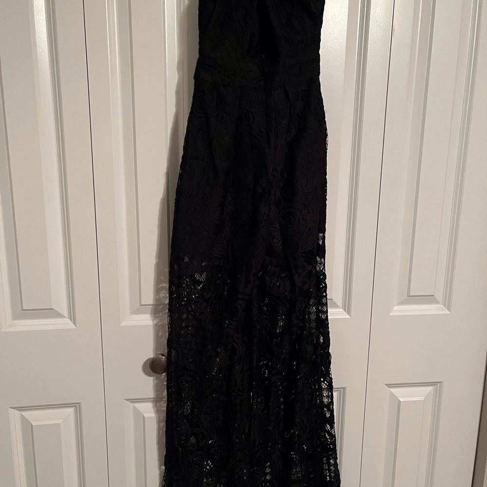 Kendall & Kylie halter-neck lace jumpsuit with cutouts XS - Picture 6 of 11